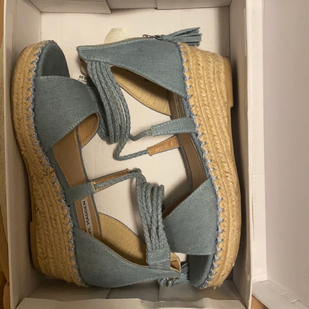 Steve Madden denim heels